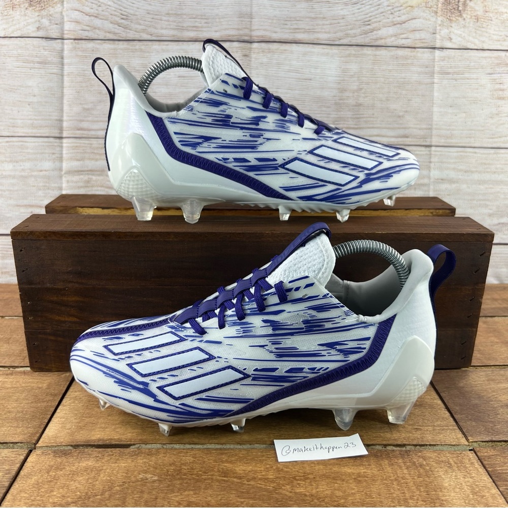 Adidas Adizero Football Cleats Purple White GZ6914